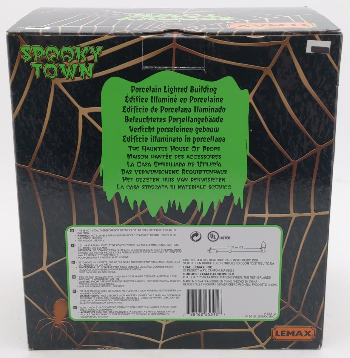 Lemax 85312 Spooky Town The Haunted House Of Props Display EX/Box