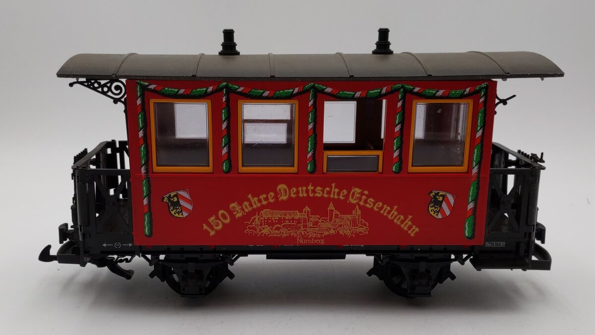 LGB 3150 G Gauge Deutsche Eisenbahn 150th Anniversary Passenger Car VG