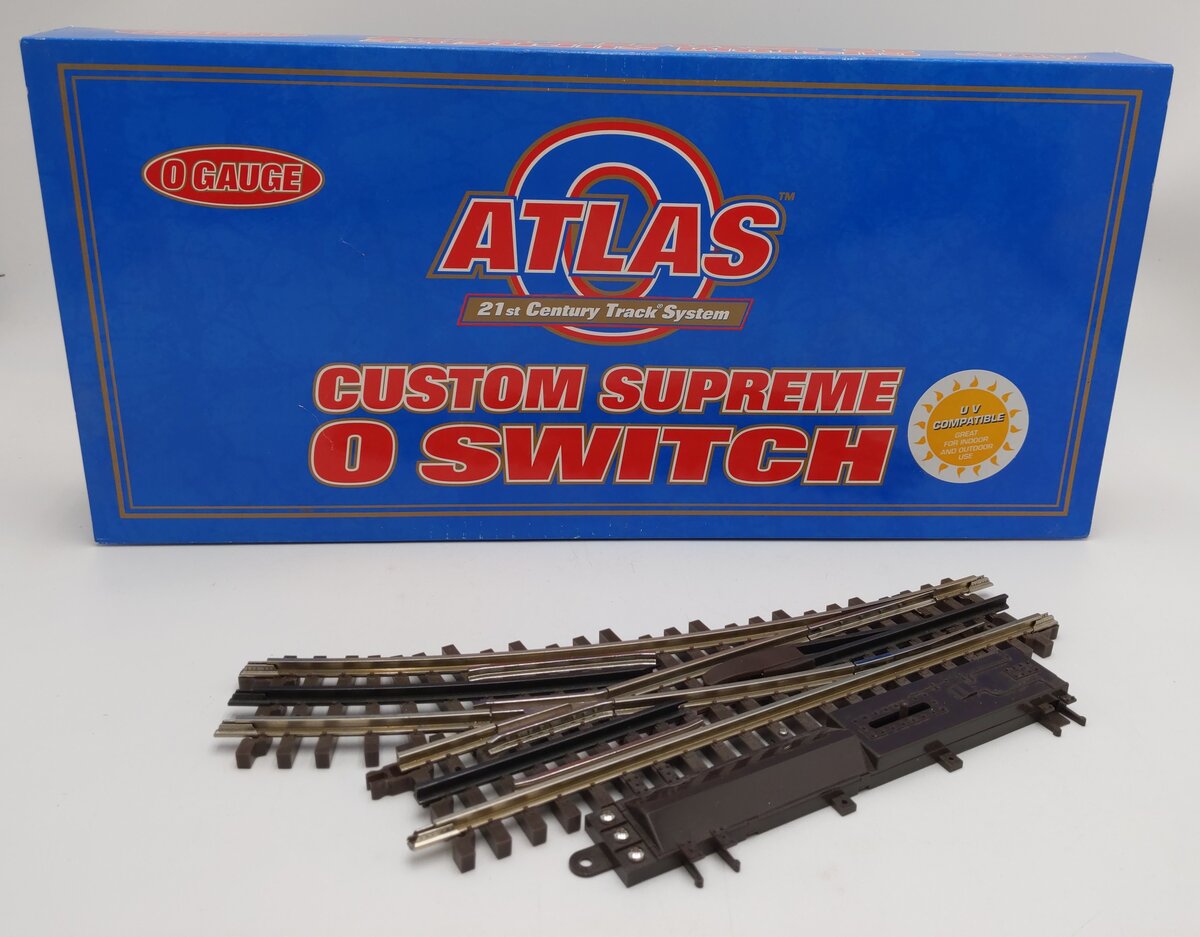 Atlas 6086 O O45 Nickel Silver Right Hand Remote Control Switch Turnout EX/Box