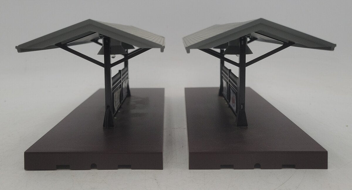 MTH 30-9006 O Gauge Passenger Station Platform (Gray Roof/Brown Base) [2] EX
