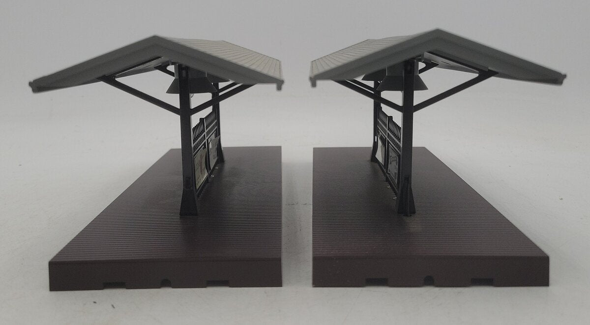MTH 30-9006 O Gauge Passenger Station Platform (Gray Roof/Brown Base) [2] EX
