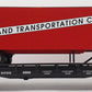 USA Trains 17011 G New England Transportation Piggyback Flatcar with Trailer EX