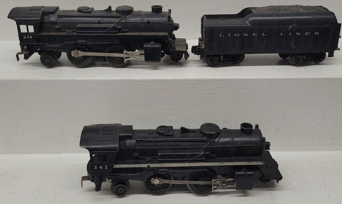 Lionel Vintage O Lionel Lines Locomotives & Tender 241, 246, 1130T [3] VG