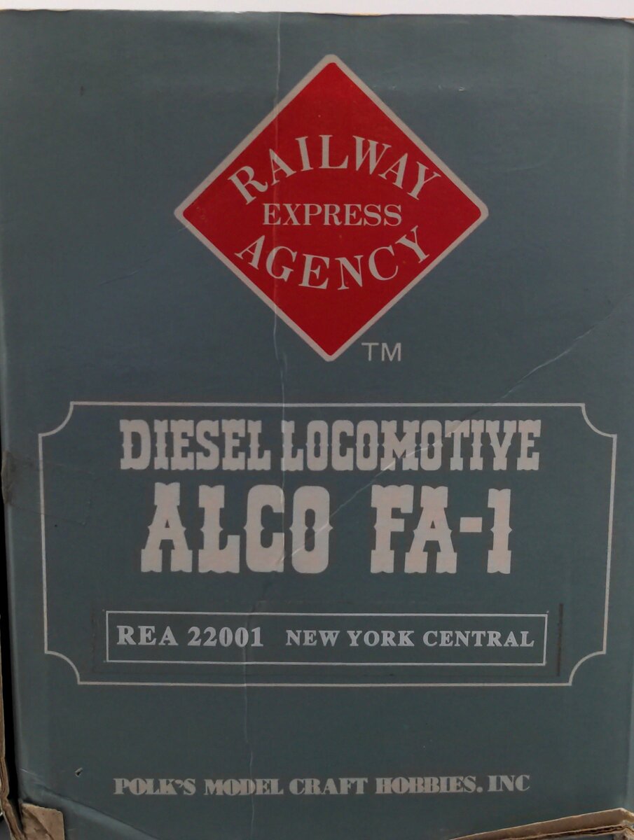 Aristo-Craft 22001 G Scale New York Central FA-1 Diesel Engine #2001 VG/Box