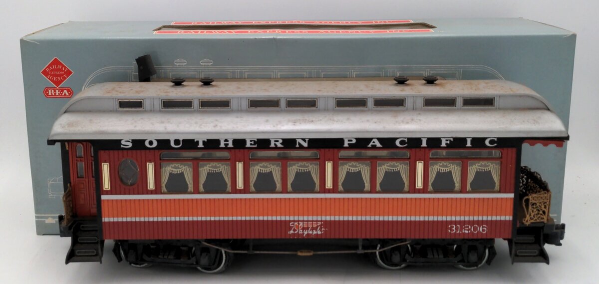 Aristo-Craft 31206 G Scale Southern Pacific Observation Car w/ Metal Wheels VG/Box