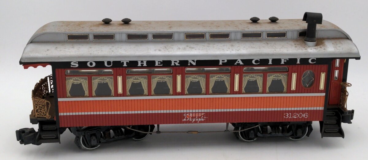Aristo-Craft 31206 G Scale Southern Pacific Observation Car w/ Metal Wheels VG/Box
