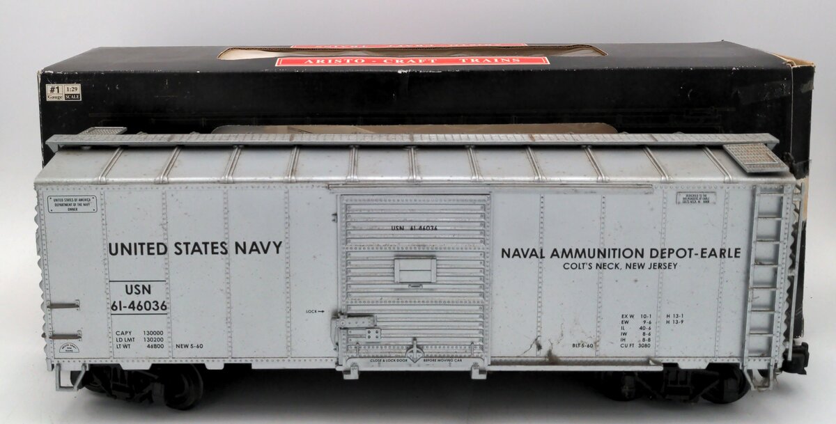 Aristo-Craft 46036 Aristo-Craft 46036 US Navy Boxcar VG/Box