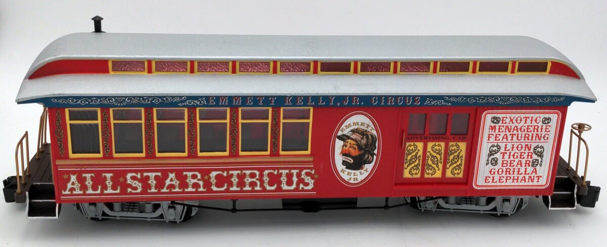 Bachmann 97171 Circus Advertising Combine Car EX/Box