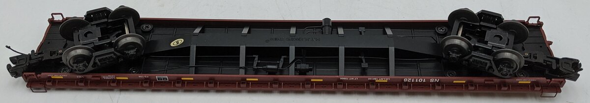 MTH 20-95260 O Norfolk Southern 60' Flat Car w/ Trash Containers #101128 VG/Box