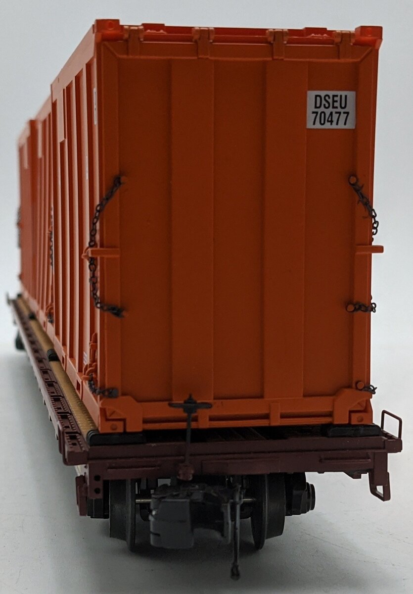 MTH 20-95260 O Norfolk Southern 60' Flat Car w/ Trash Containers #101128 VG/Box
