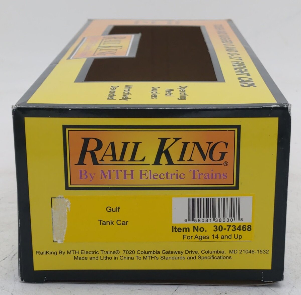 MTH 30-73468 O Gauge Gulf WRNX Tank Car #14132 EX/Box