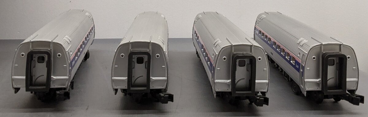 MTH 30-6529 O Amtrak O-31 Amfleet Phase 4 Coach Set (Set of 4) VG/Box