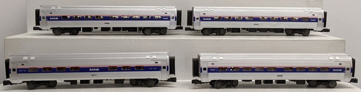 MTH 30-6529 O Amtrak O-31 Amfleet Phase 4 Coach Set (Set of 4) VG/Box