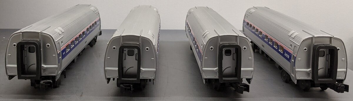 MTH 30-6529 O Amtrak O-31 Amfleet Phase 4 Coach Set (Set of 4) VG/Box