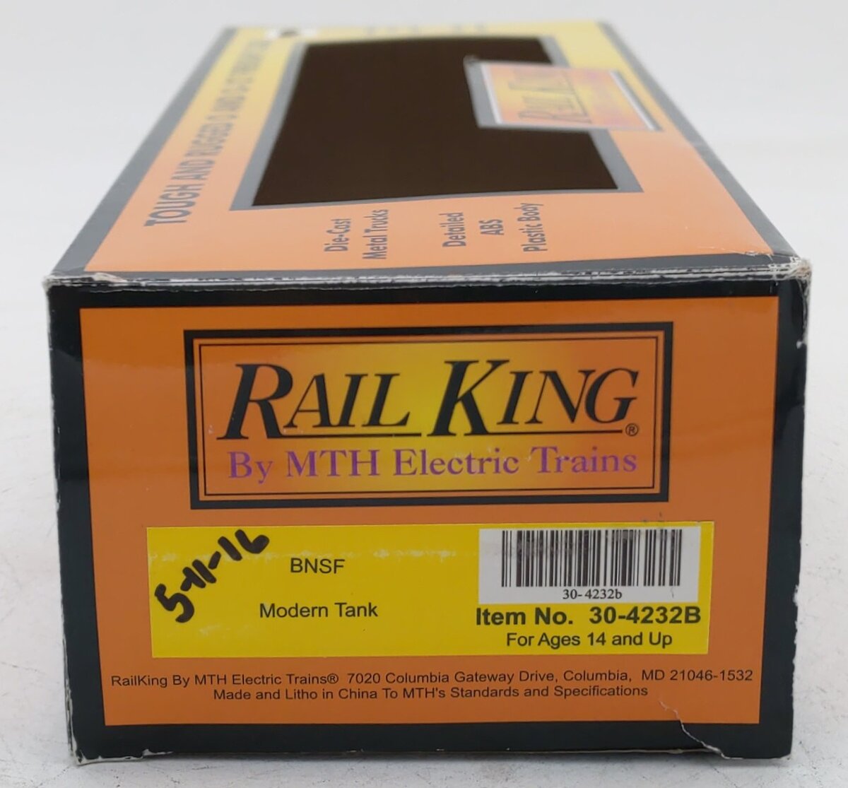 MTH 30-4232B O Gauge BNSF Modern Tank #880150 EX/Box