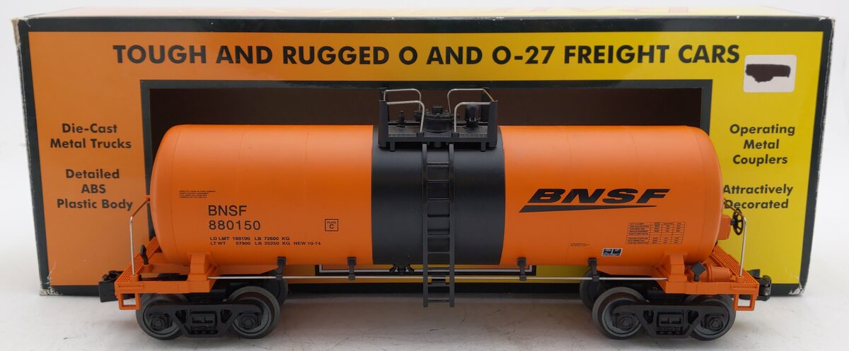 MTH 30-4232B O Gauge BNSF Modern Tank #880150 EX/Box