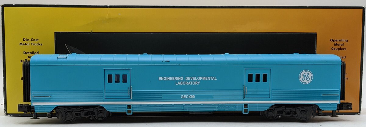 MTH 30-67829 O G.E. Evolution 60' Streamlined Baggage Car VG/Box