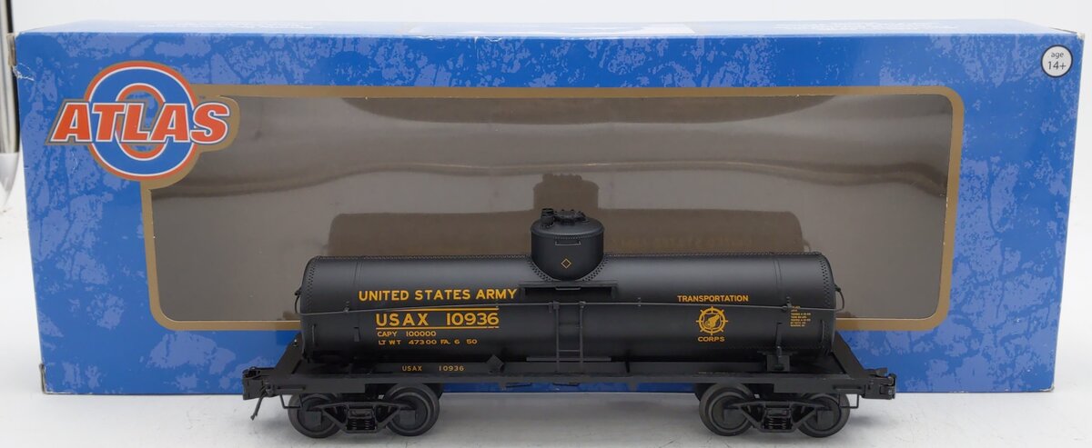 Atlas 3003826-3 O Gauge USAX 8,000-Gallon Tank Car #10936 (3-Rail) EX/Box