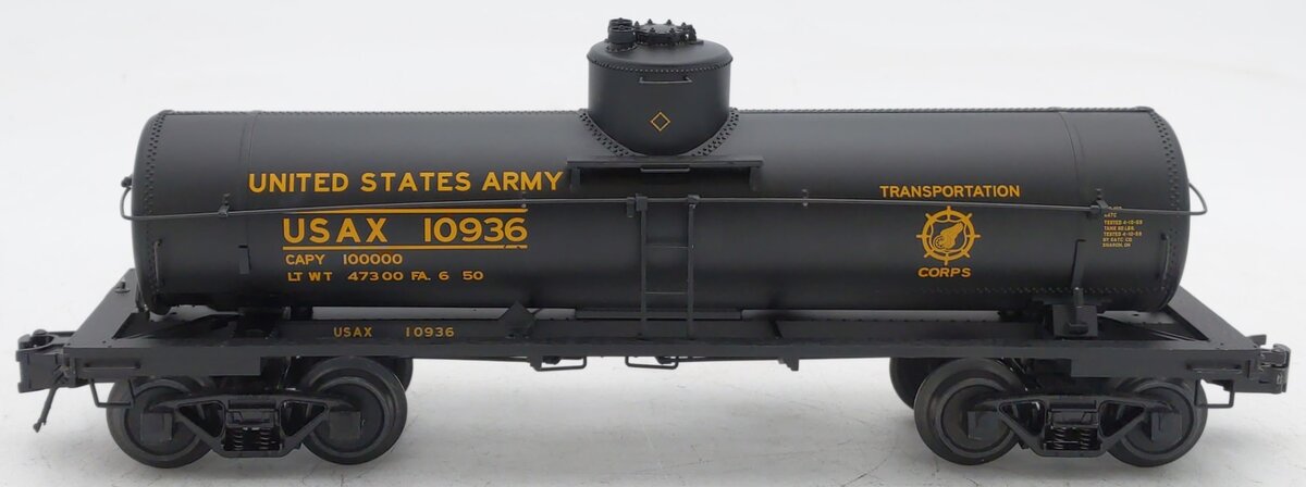 Atlas 3003826-3 O Gauge USAX 8,000-Gallon Tank Car #10936 (3-Rail) EX/Box
