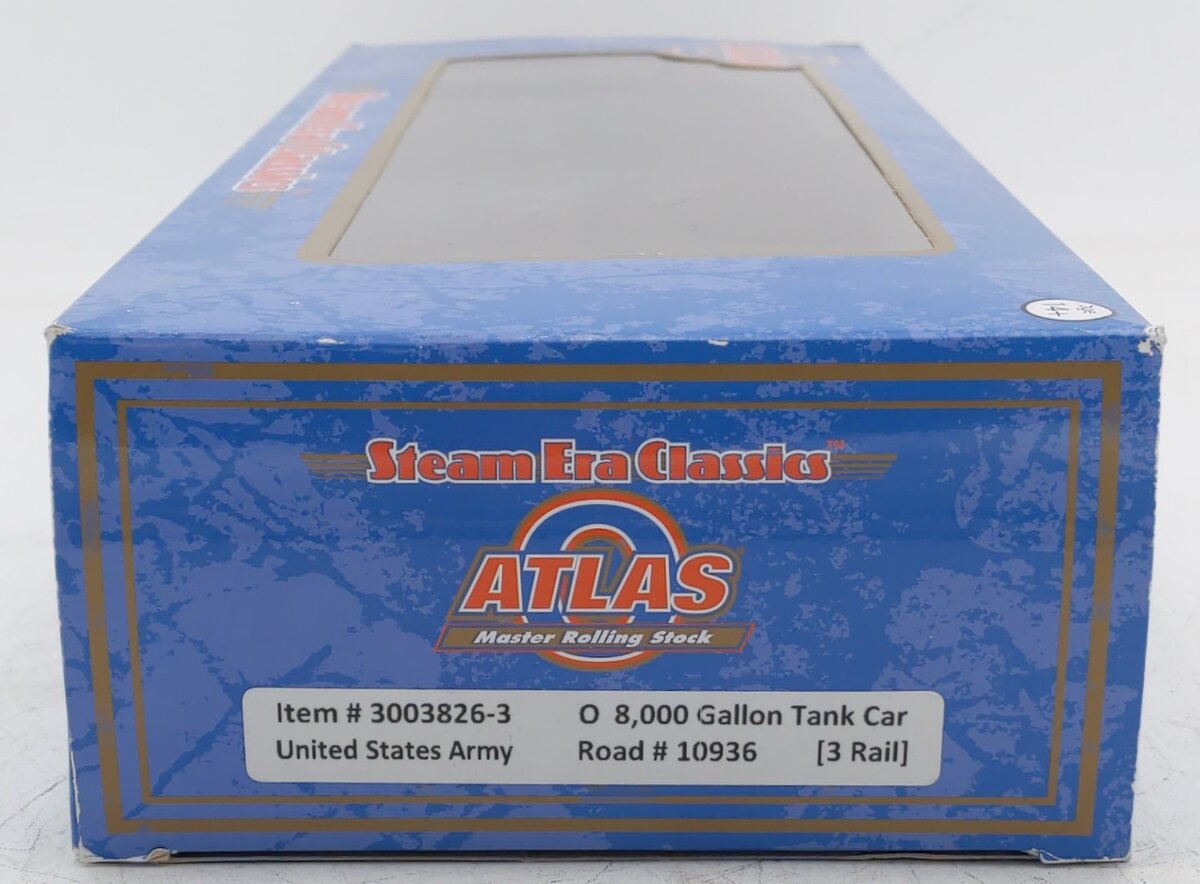 Atlas 3003826-3 O Gauge USAX 8,000-Gallon Tank Car #10936 (3-Rail) EX/Box