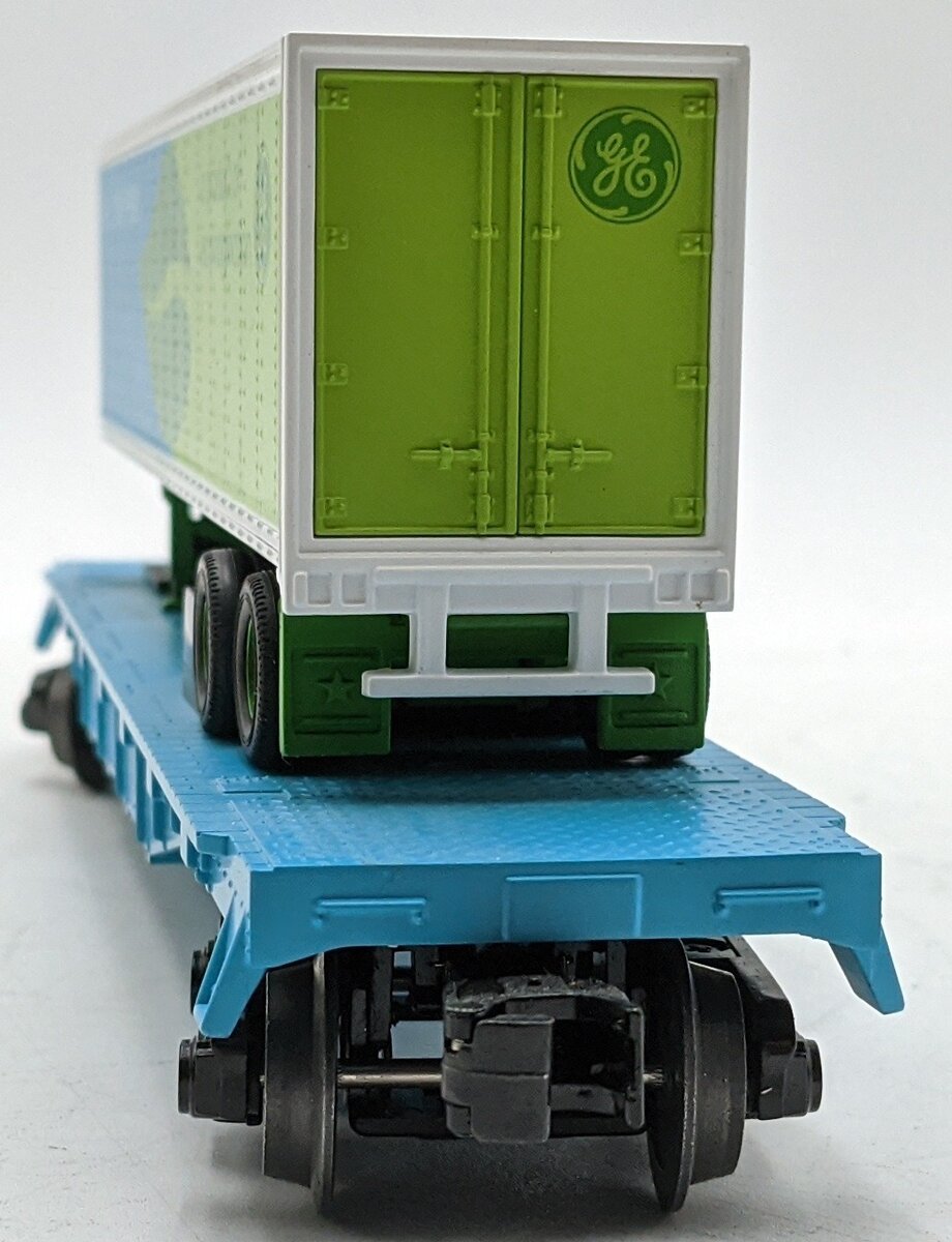 MTH 30-76688 O General Electric Flat Car w/ 40' Trailer LN/Box