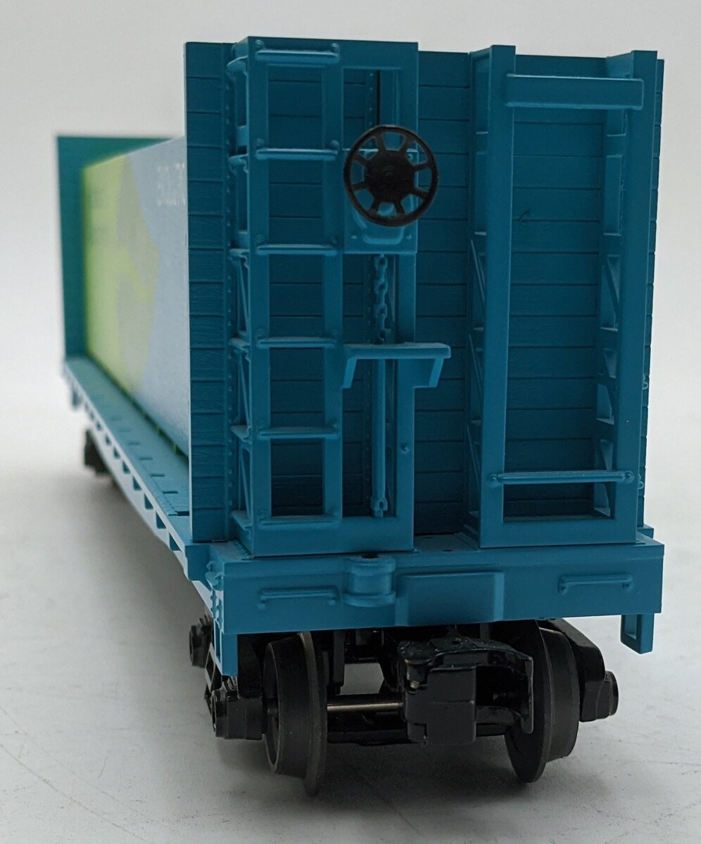 MTH 30-76614 O General Electric Bulkhead Flatcar with Lumber Load EX/Box