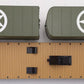 MTH 20-95330 O Gauge U.S. Army Flatcar w/ 2 PUP Trailers #1947 EX/Box
