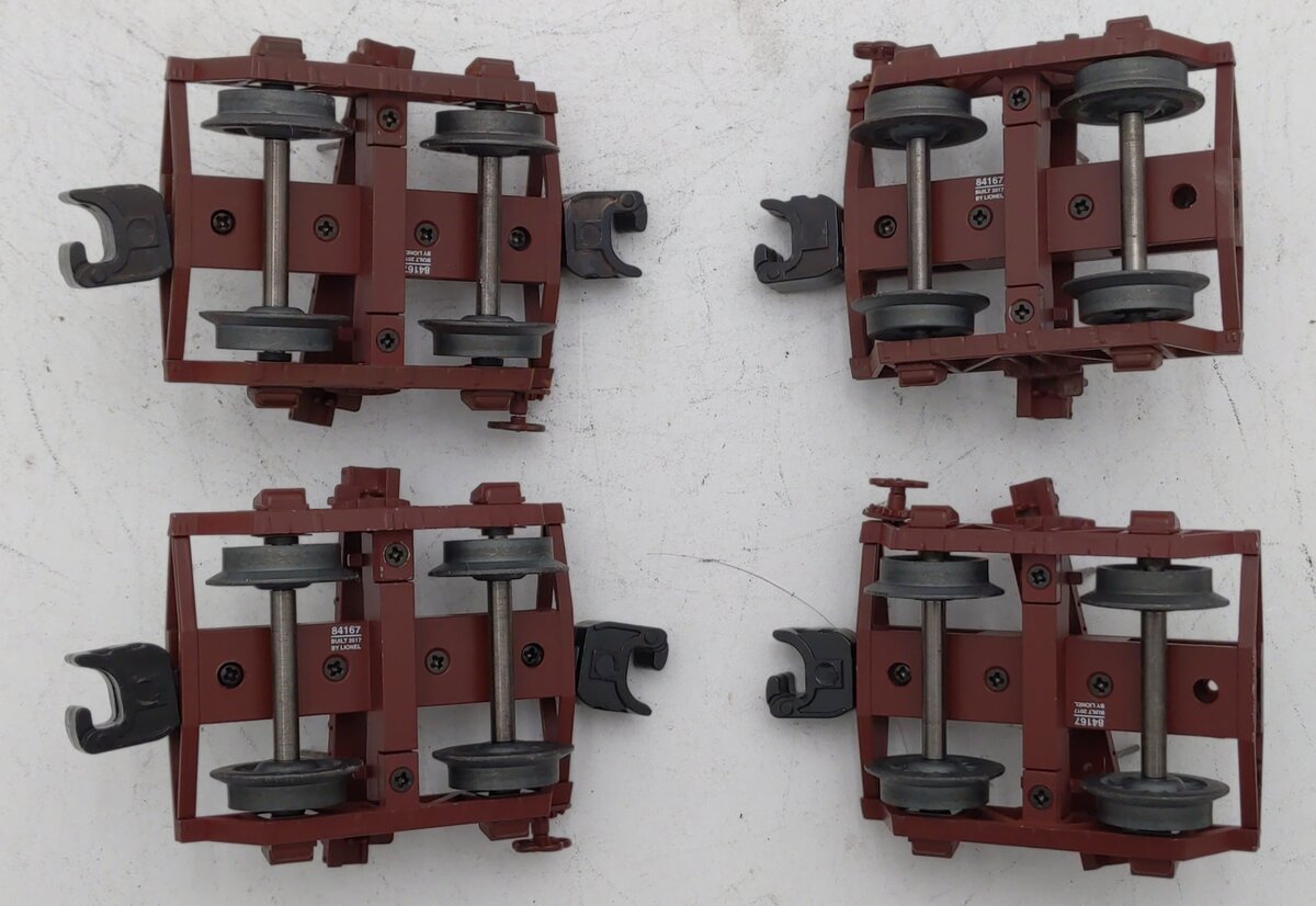 Lionel 6-84167 O Gauge Brown Logging Disconnects (Pack of 2) EX/Box