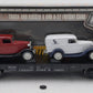MTH 30-8304 O Chesapeake & Ohio Diecast Flatcar w/ 1932 Ertl Panel Vans #80410 EX/Box