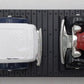 MTH 30-8304 O Chesapeake & Ohio Diecast Flatcar w/ 1932 Ertl Panel Vans #80410 EX/Box