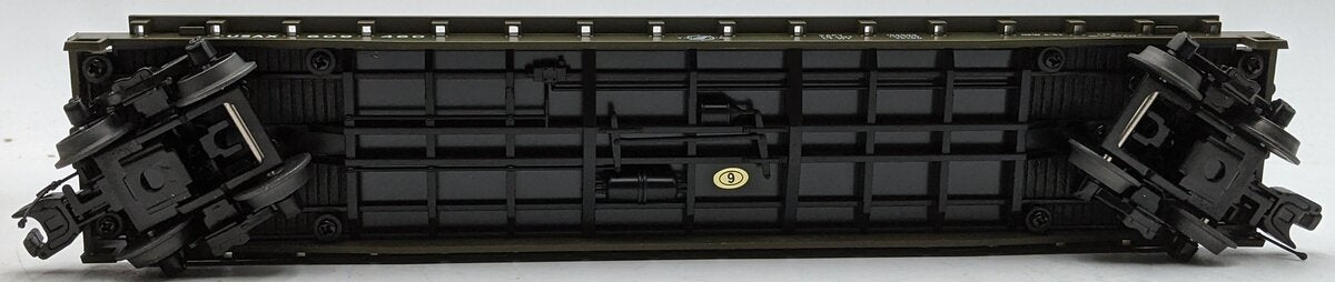 MTH 20-95425 O U.S. Army Flatcar w/ (3) Military Transport Vehicles #609460 LN/Box