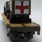 MTH 20-92149E O Gauge U.S Army Flat Car w/ Two Ambulances #609193 EX/Box