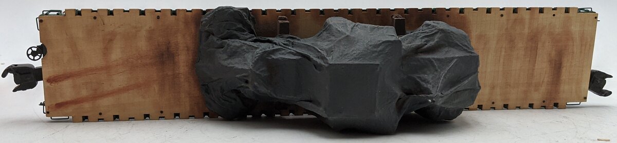 Lionel 6-82705 O Gauge Reading PS-4 Flatcar #7336 with Stakes & Tarped Load VG/Box