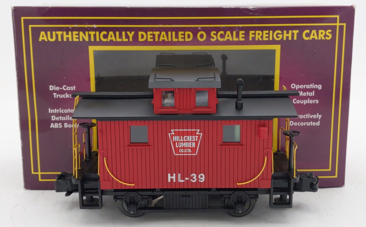 MTH 2091450 O Gauge Hillcrest Lumber Company Bobber Caboose #39 EX/Box