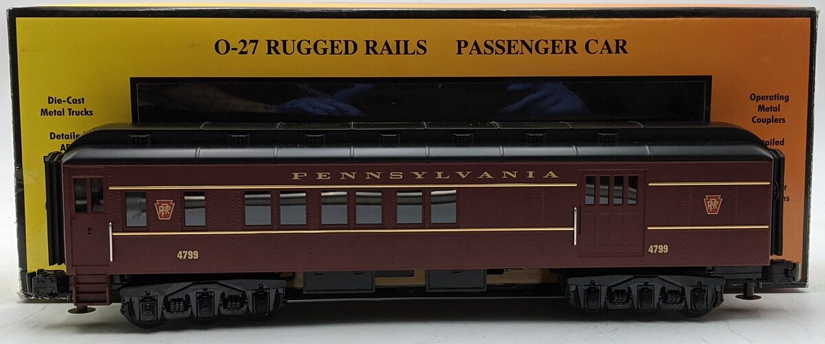 MTH 33-6246 O Gauge Pennsylvania O-27 Madison Combine Car #4799 VG/Box