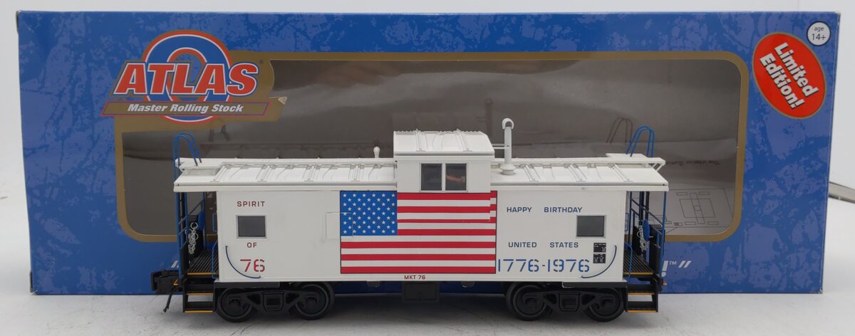 Atlas 3001265-1 O Missouri Kansas Texas Bicentennial EV Caboose #76 (3rd Rail) EX/Box