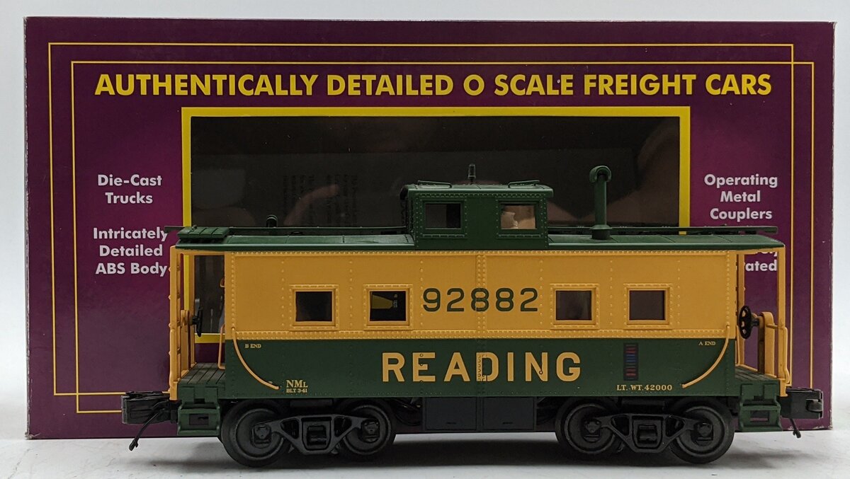 MTH 20-91653 O Reading Center Cupola Steel Caboose #92882 LN/Box