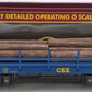 MTH 20-98591 O Gauge CSX Operating Log Dump Car #20 EX/Box