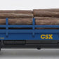 MTH 20-98591 O Gauge CSX Operating Log Dump Car #20 EX/Box