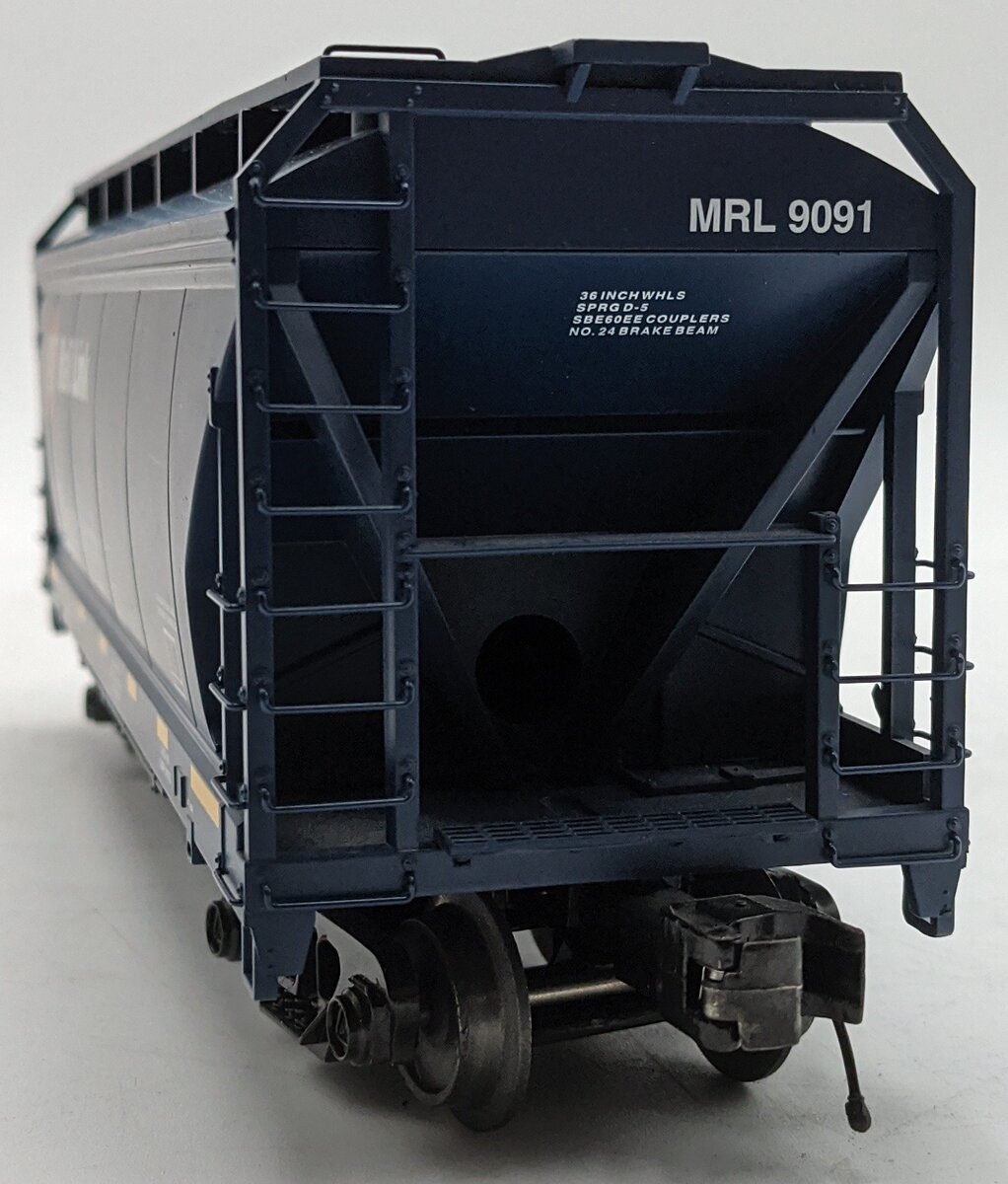 MTH 20-97866 O Gauge Montana Rail Link2-bay Centerflow Hopper Car #9091 EX/Box