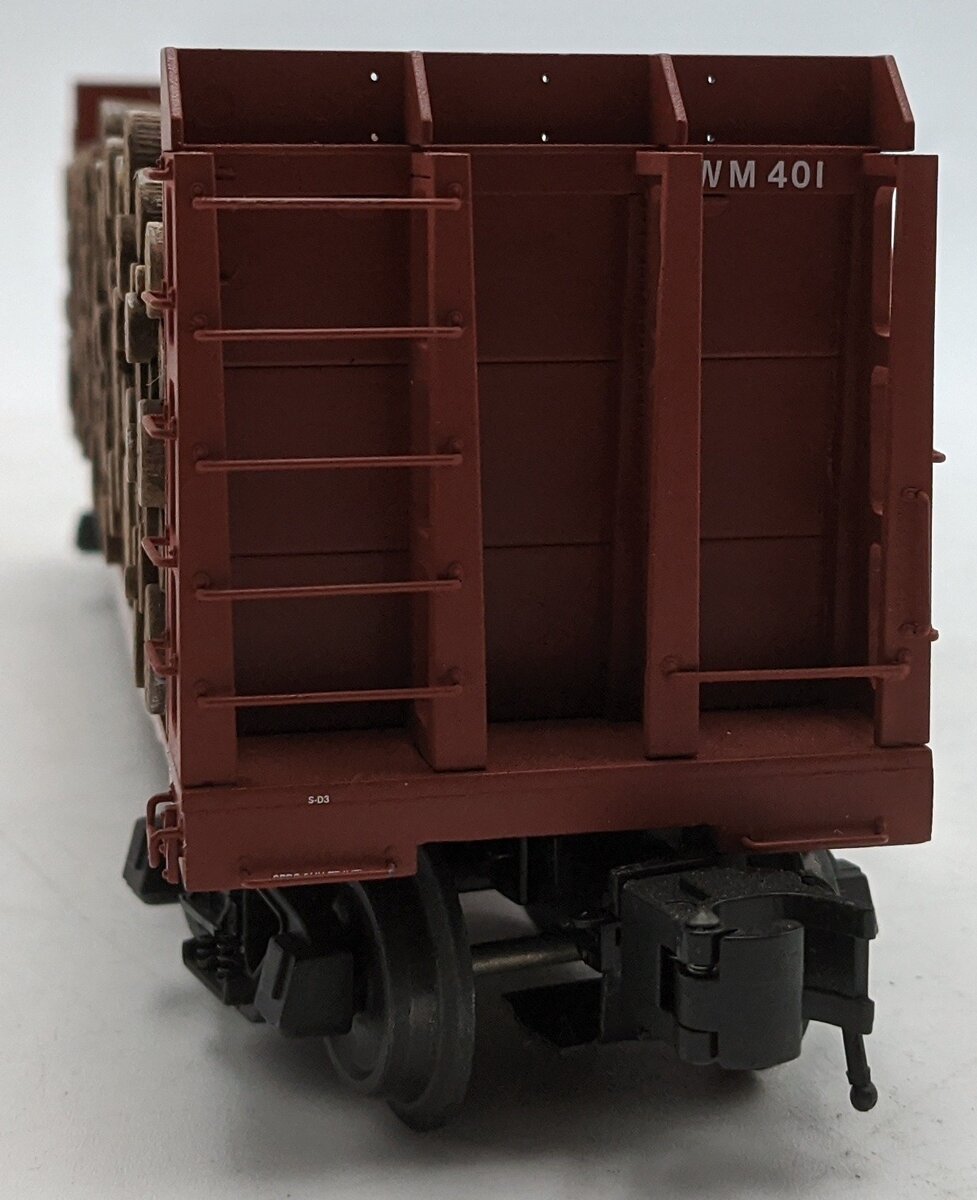 Atlas 3003405-3 O Pulpwood Flatcar Western Maryland #401 3-Rail LN/Box