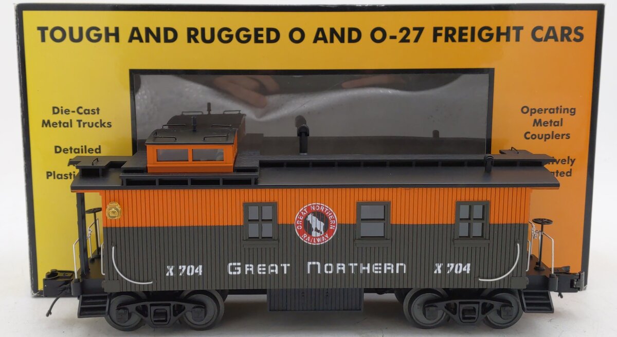 MTH 30-77253 O Great Northern Woodside Caboose #704 EX/Box