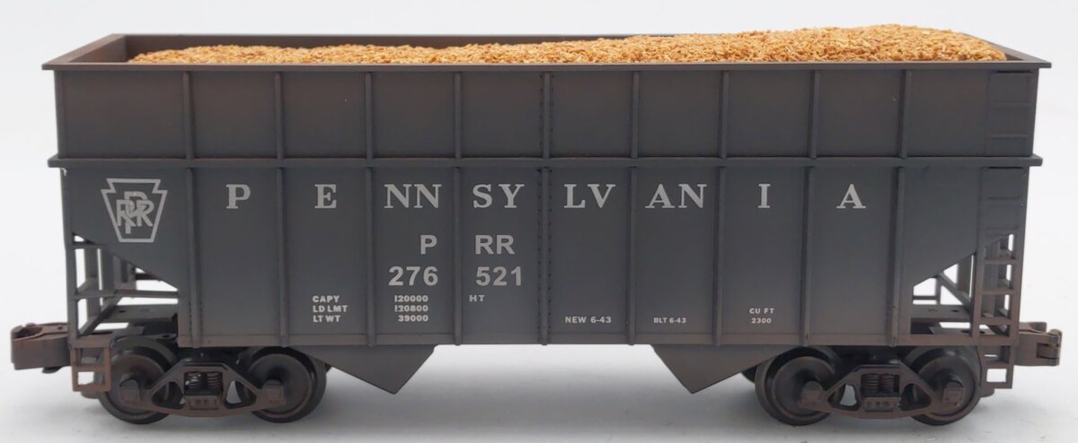 Weaver U27007LD O Gauge Pennsylvania Railroad Wood Chip Car #276500 (Custom)/Box