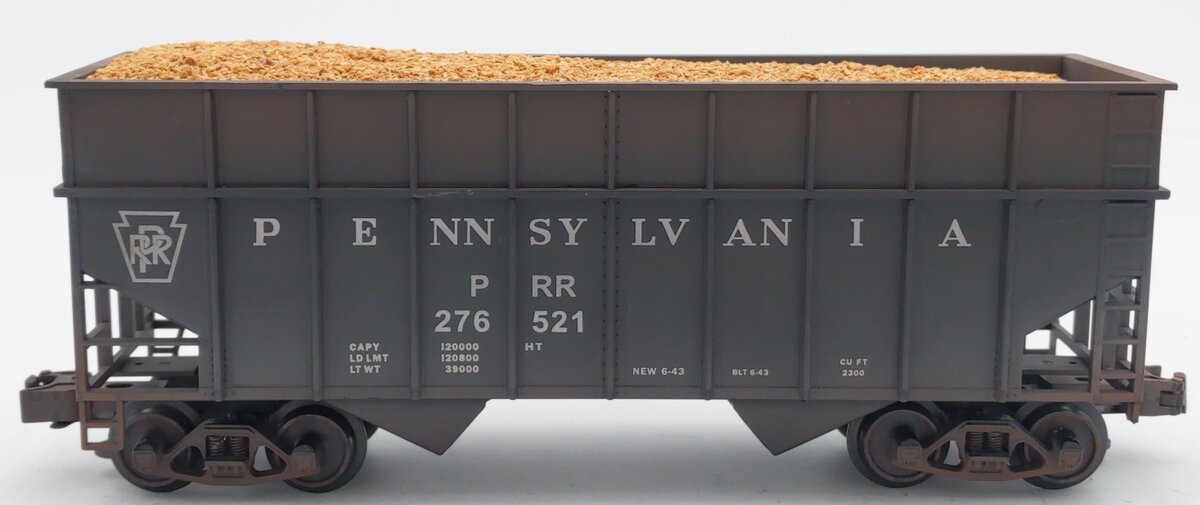 Weaver U27007LD O Gauge Pennsylvania Railroad Wood Chip Car #276500 (Custom)/Box