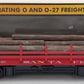 MTH 30-79451 O Gauge Santa Fe Operating Log Dump Car #187340 EX/Box