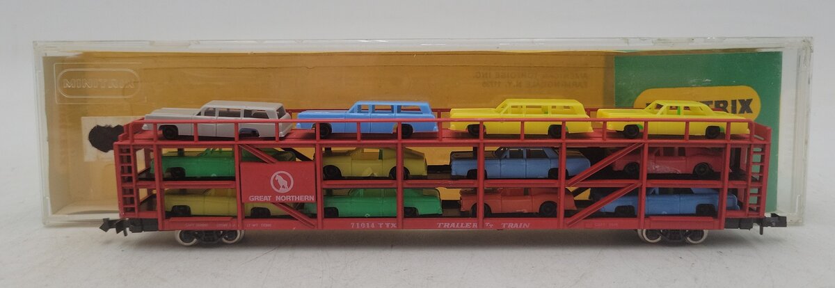 Trix 3151 N Scale Great Northern Auto Carrier #71014 EX/Box