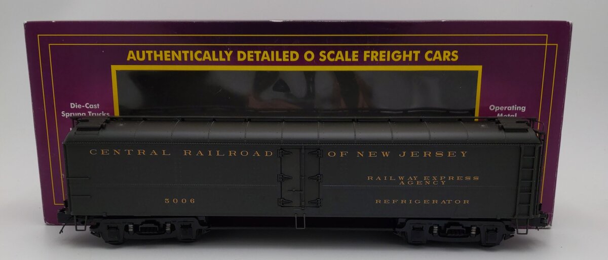 MTH 20-94072 O Gauge Jersey Central R50B Express Refrigerator Car #5006 LN/Box