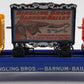 K-Line 6-22656 O Ringling Bros Flatcar #66 W/ 3 Circus Wagons EX/Box