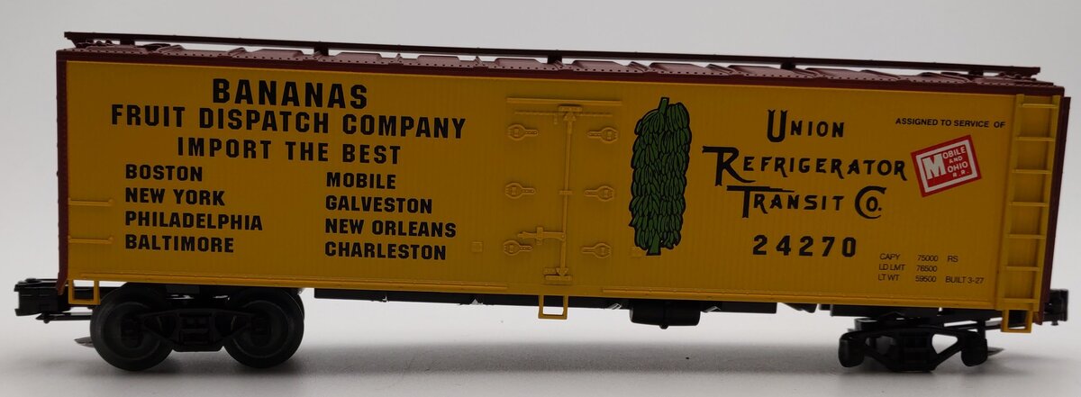 Crown Model Products O Gauge Union Refrigerator Transit Refrigerator Car #24270 VG/Box