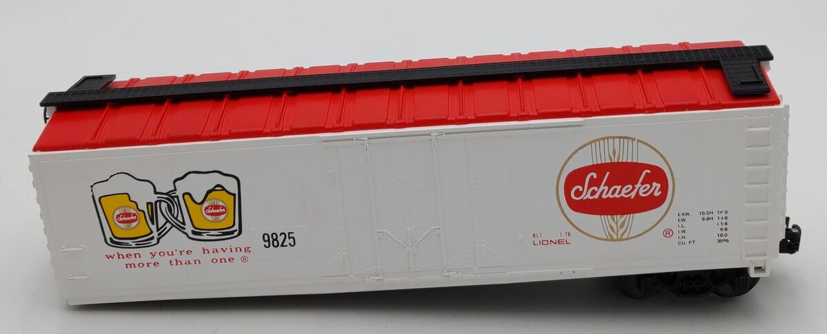 Lionel 6-9825 O Gauge Schaefer Reefer Car #9825 EX/Box